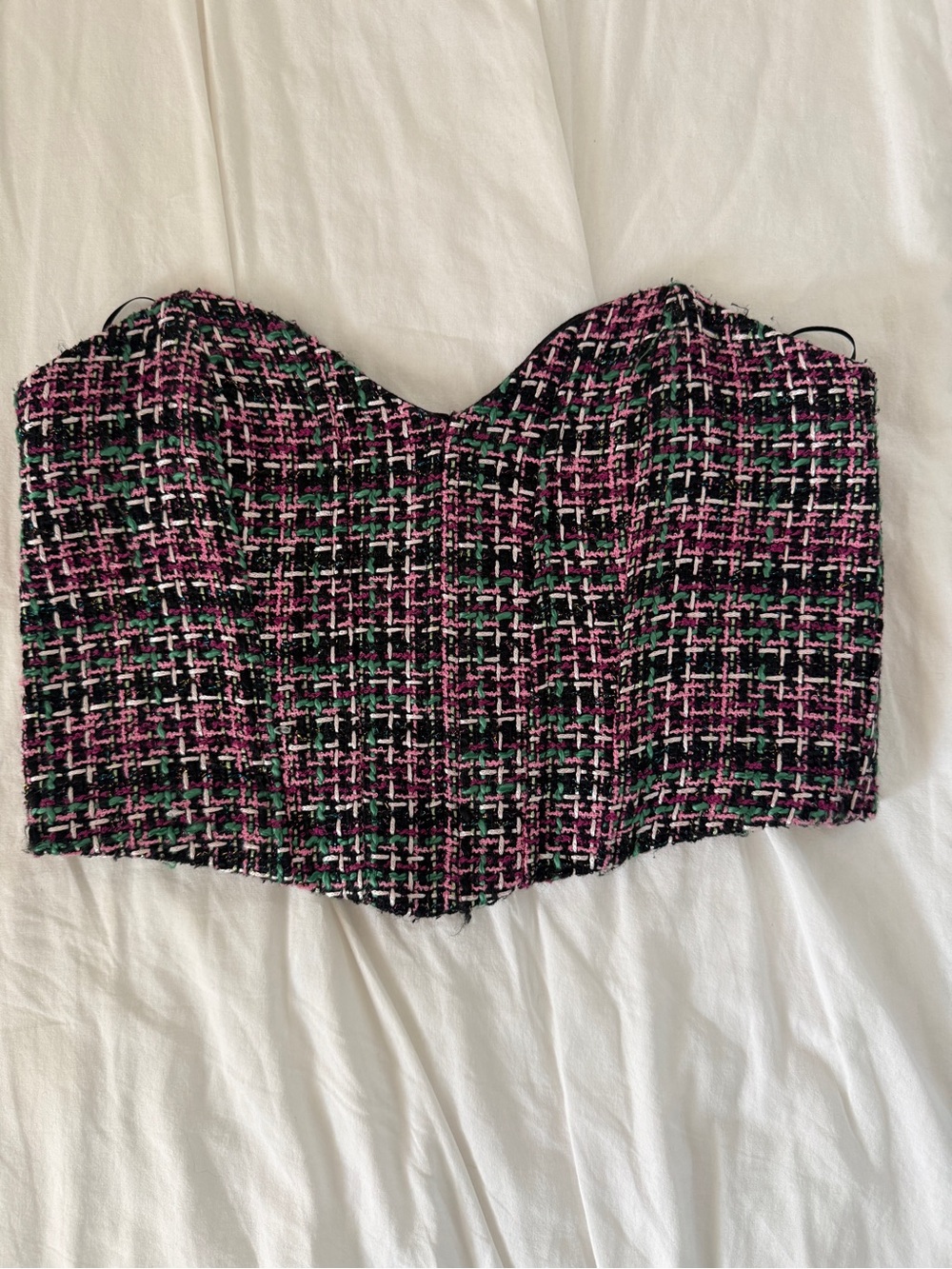 Zara tweed Cropped top